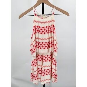 Romper Jumpsuit Flowy Layered Spaghetti Strap Geometric Print Resort Vacation